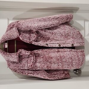 Pink Lily Blush Teddy Sherpa Jacket - Pink